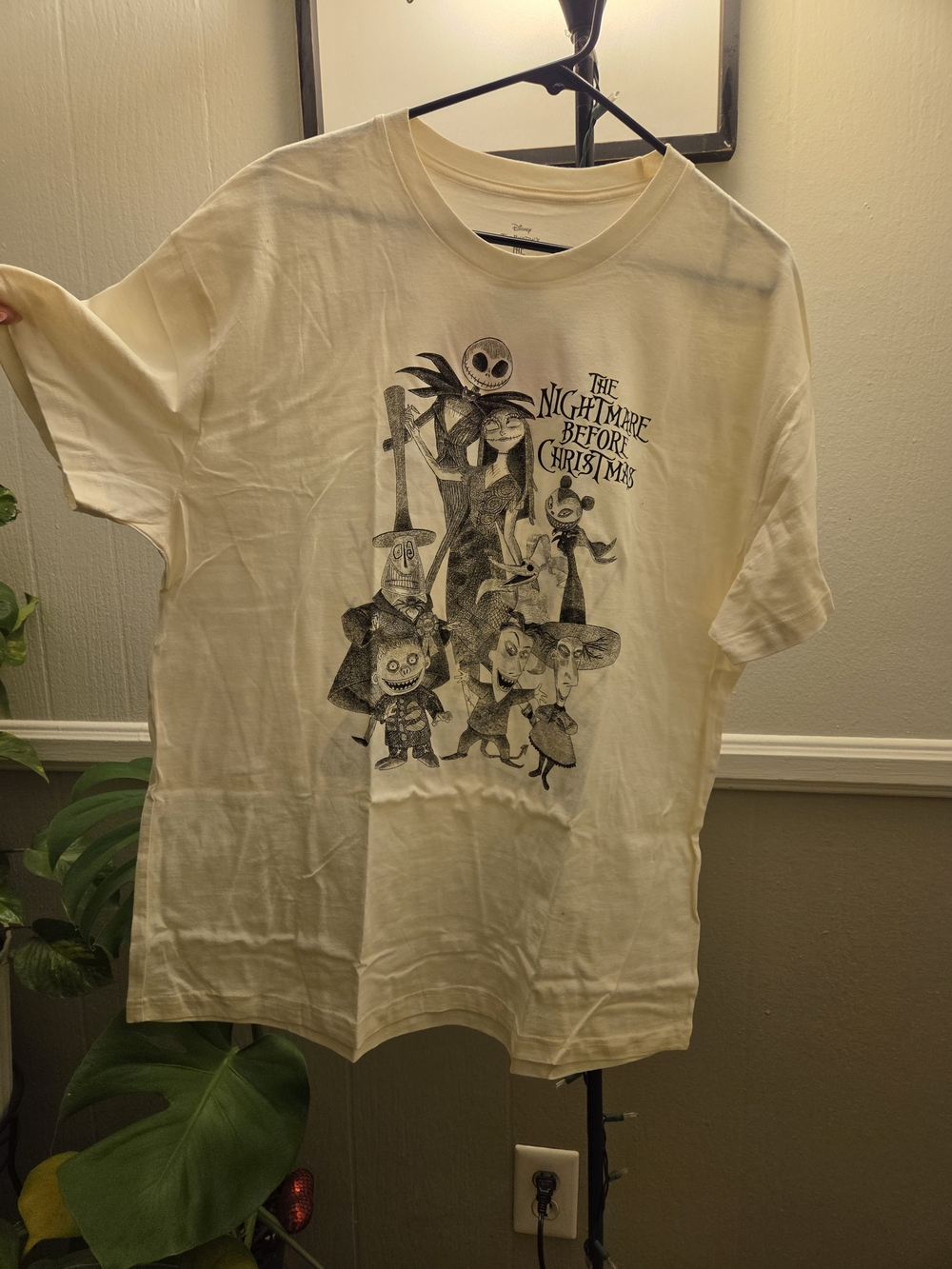 Disney Cream The Nightmare Before Christmas Character Graphic Tee